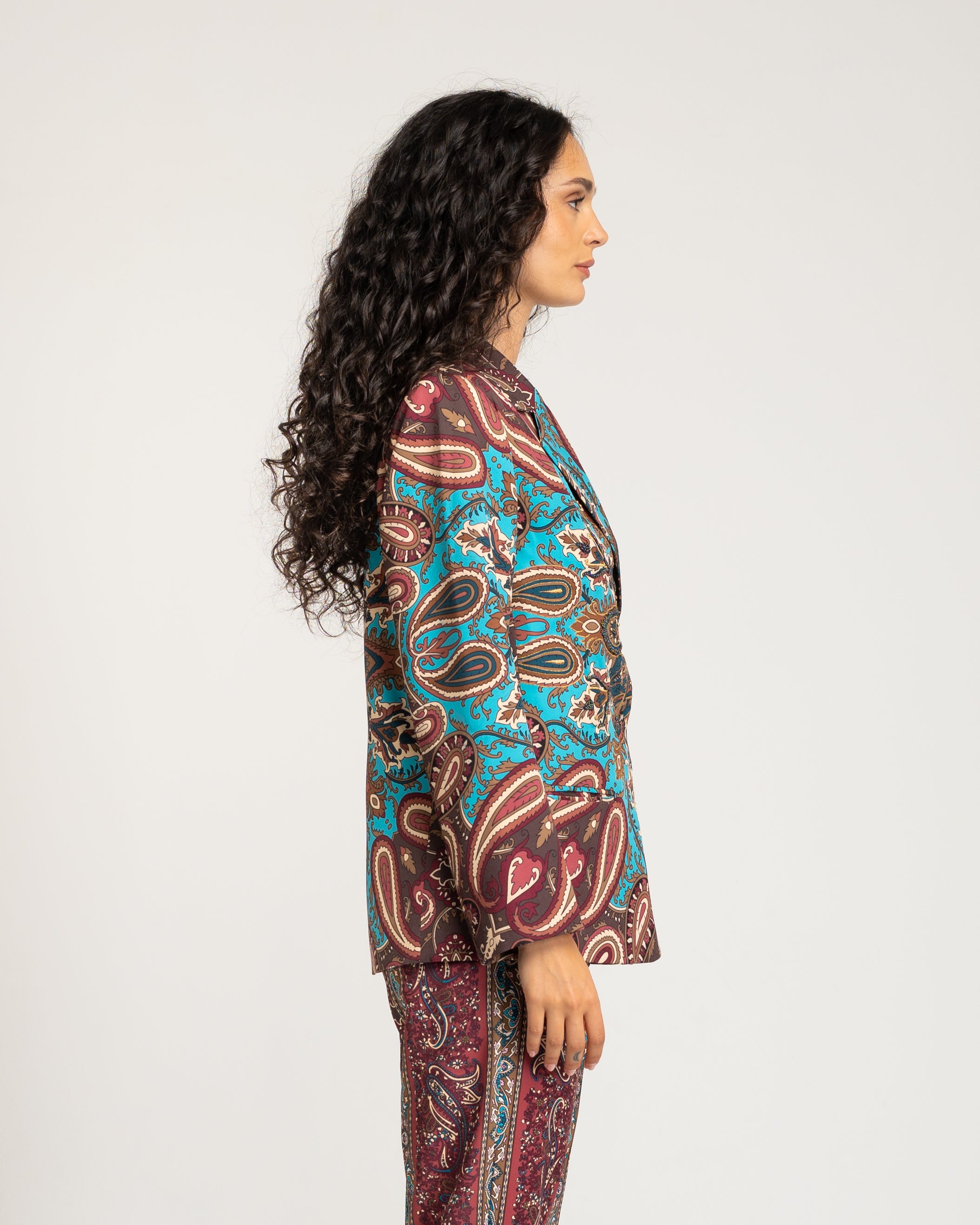 Chaqueta de mujer cenefas - Niza - Multicolor Multicolor-3