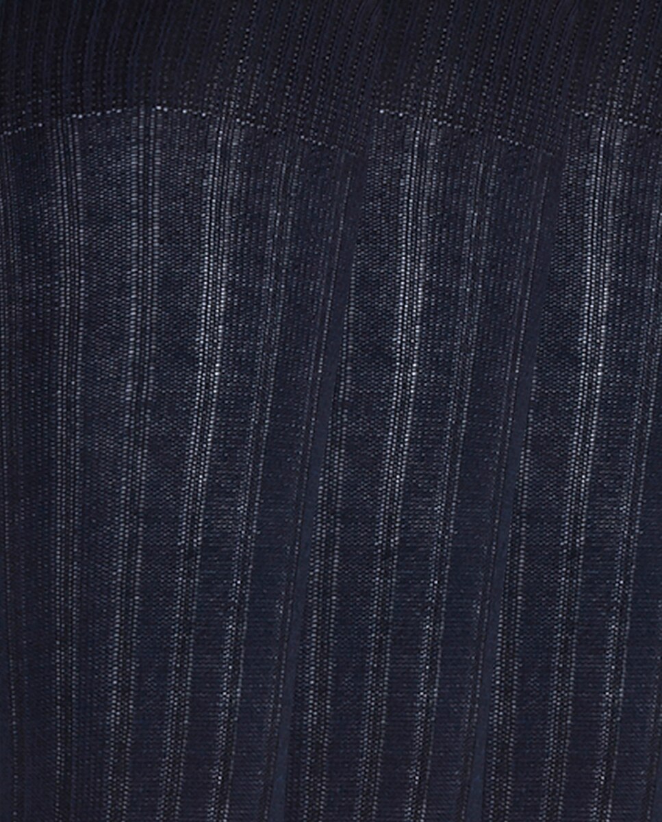Imagen 2 de Pack de 6 pares de calcetines de algodón de canalé Basix - Punto Blanco - Azul Azul