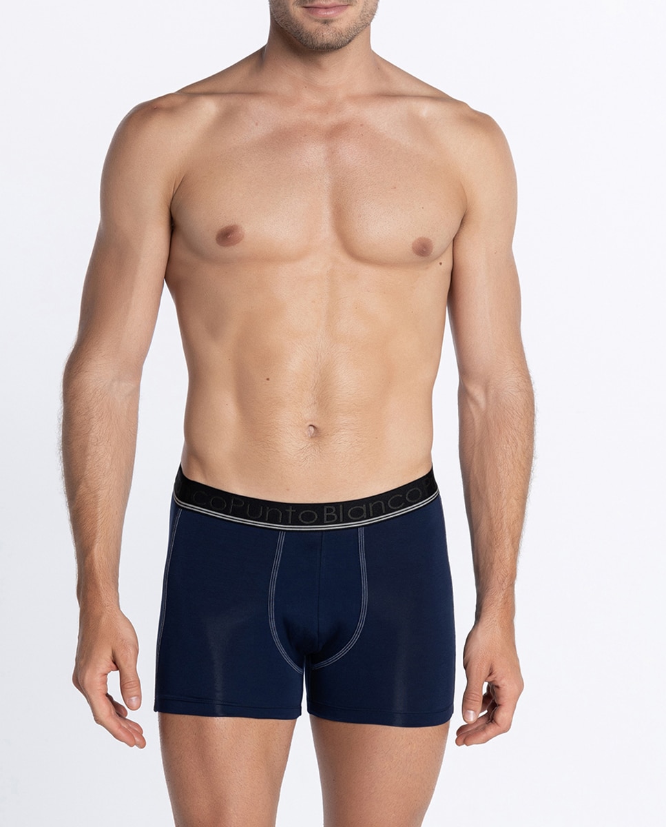 Imagen 0 de Bóxer de hombre de punto Azul marino