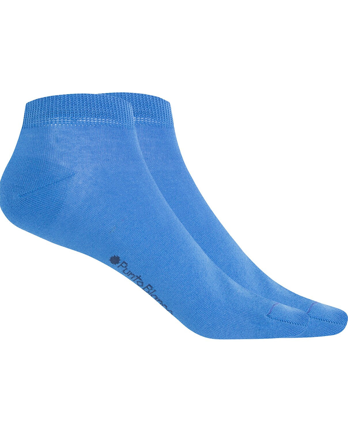 Imagen 0 de Pack de 2 pares de calcetines de mujer de algodón mercerizado lisos Azul