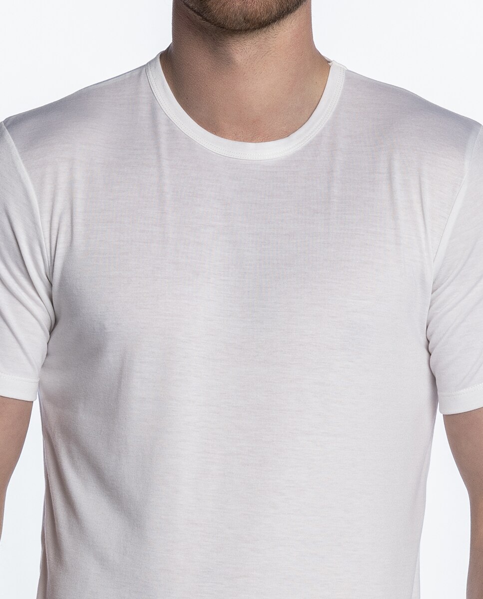 Camiseta punto blanco online hombre