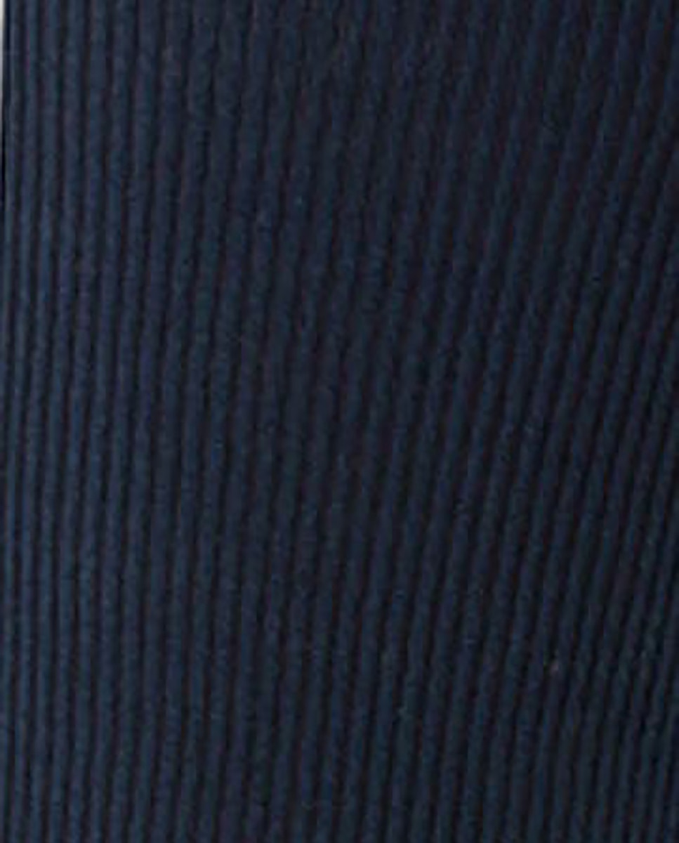 Pack de 2 pares de calcetines de mujer de algodón mercerizado de canalé - Punto Blanco - Azul marino Azul marino-2