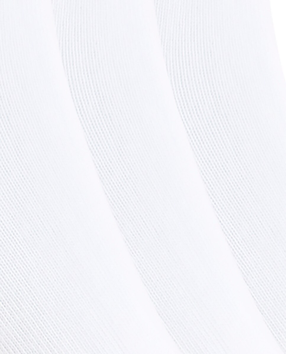 Pack de 6 pares de calcetines de mujer de algodón Basix liso - Punto Blanco - Blanco Blanco-2