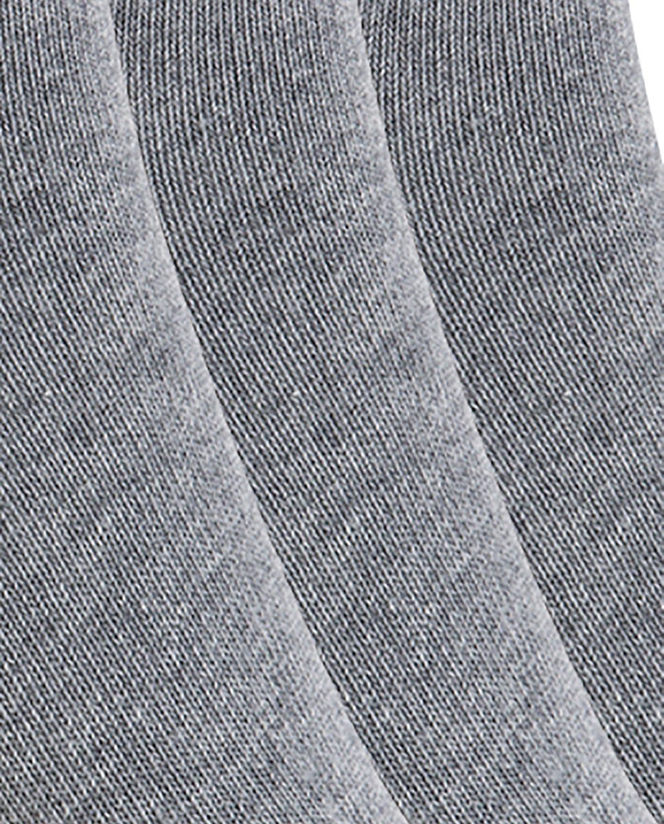 Imagen 2 de Pack de 6 pares de calcetines de mujer de algodón Basix liso - Punto Blanco - Gris Gris