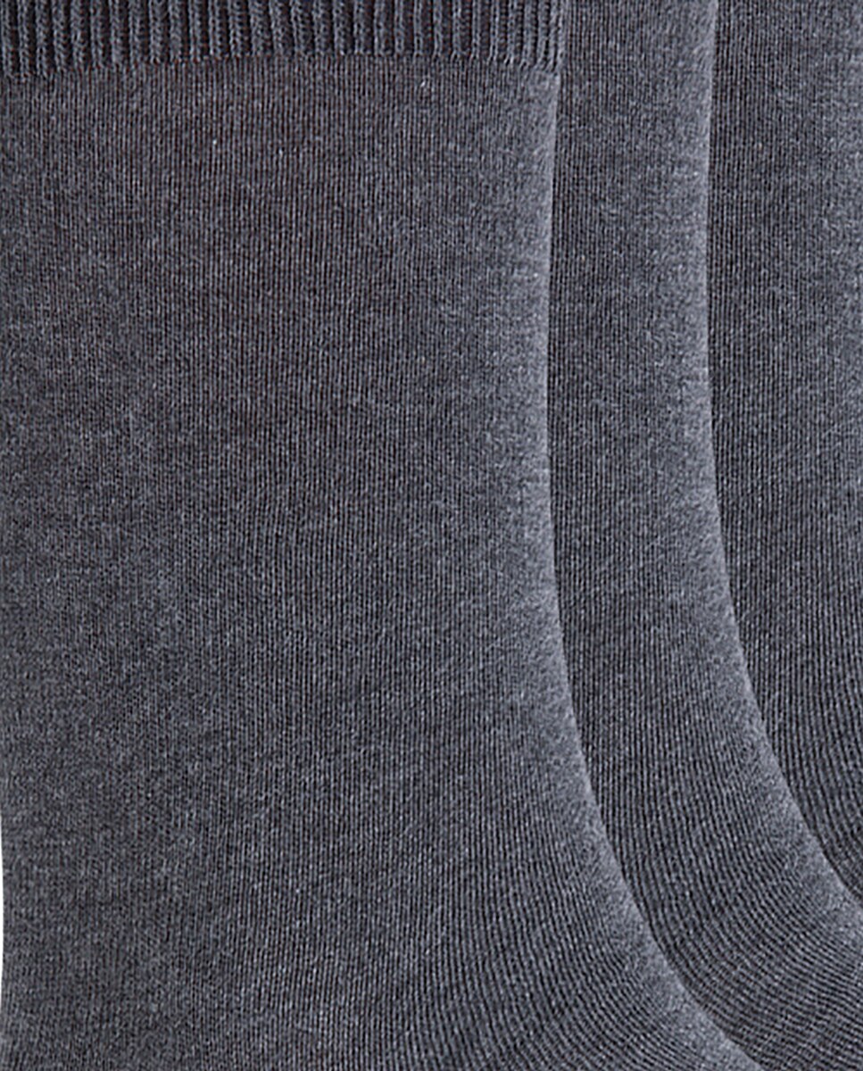 Pack de 9 pares de calcetines cortos de algodón de hombre lisos - basix - Gris Gris-2