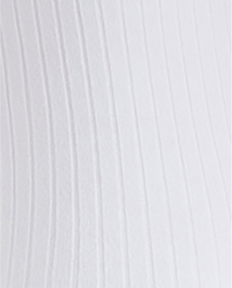 Pack de 2 leotardos de canalé Basix - Punto Blanco - Blanco Blanco-2