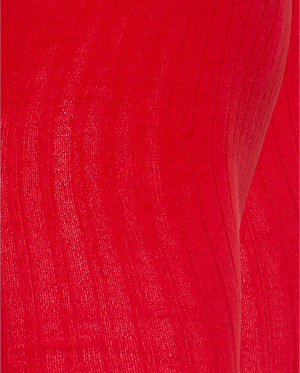 Pack de 2 leotardos de canalé Basix - Punto Blanco - Rojo Rojo-2