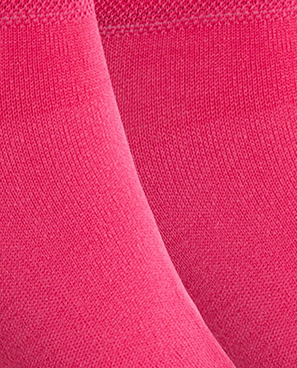 Pack de 2 pares de calcetines de mujer de algodón mercerizado lisos - Punto Blanco - Banana - Negro Rosa-2