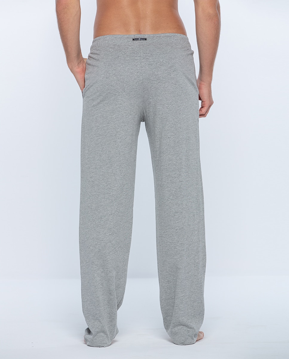 Pantalón de pijama largo de hombre de punto - Punto Blanco - Gris Gris-2