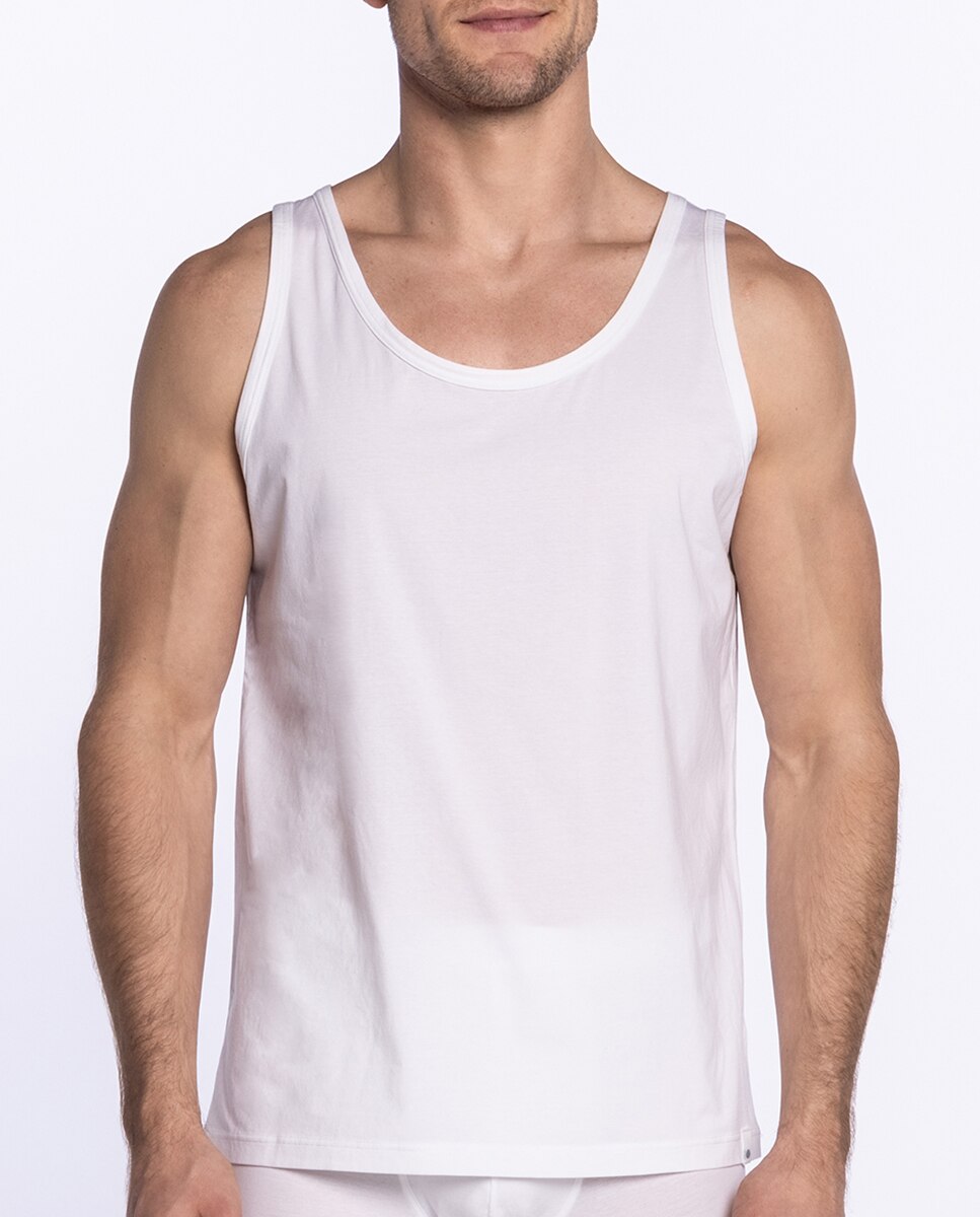 Camiseta de hombre en color blanco de tirantes Punto Blanco El Corte Ingles