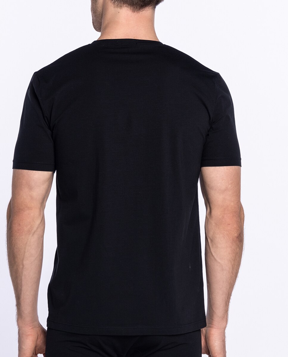 Camiseta de hombre de manga corta - Punto Blanco - Negro Negro-2