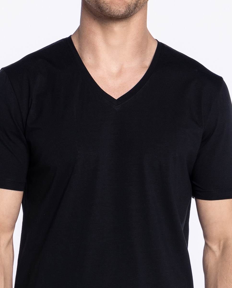 Camiseta de hombre de manga corta - Punto Blanco - Negro Negro-3