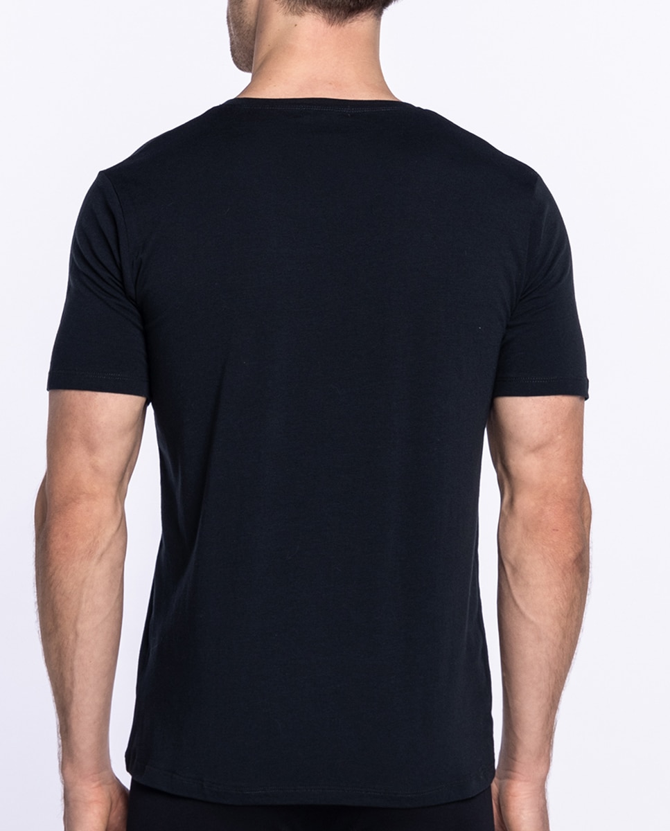 Camiseta de hombre de manga corta - Punto Blanco - Negro Negro-2