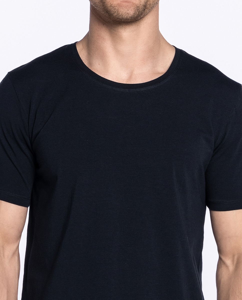 Camiseta de hombre de manga corta - Punto Blanco - Negro Negro-3