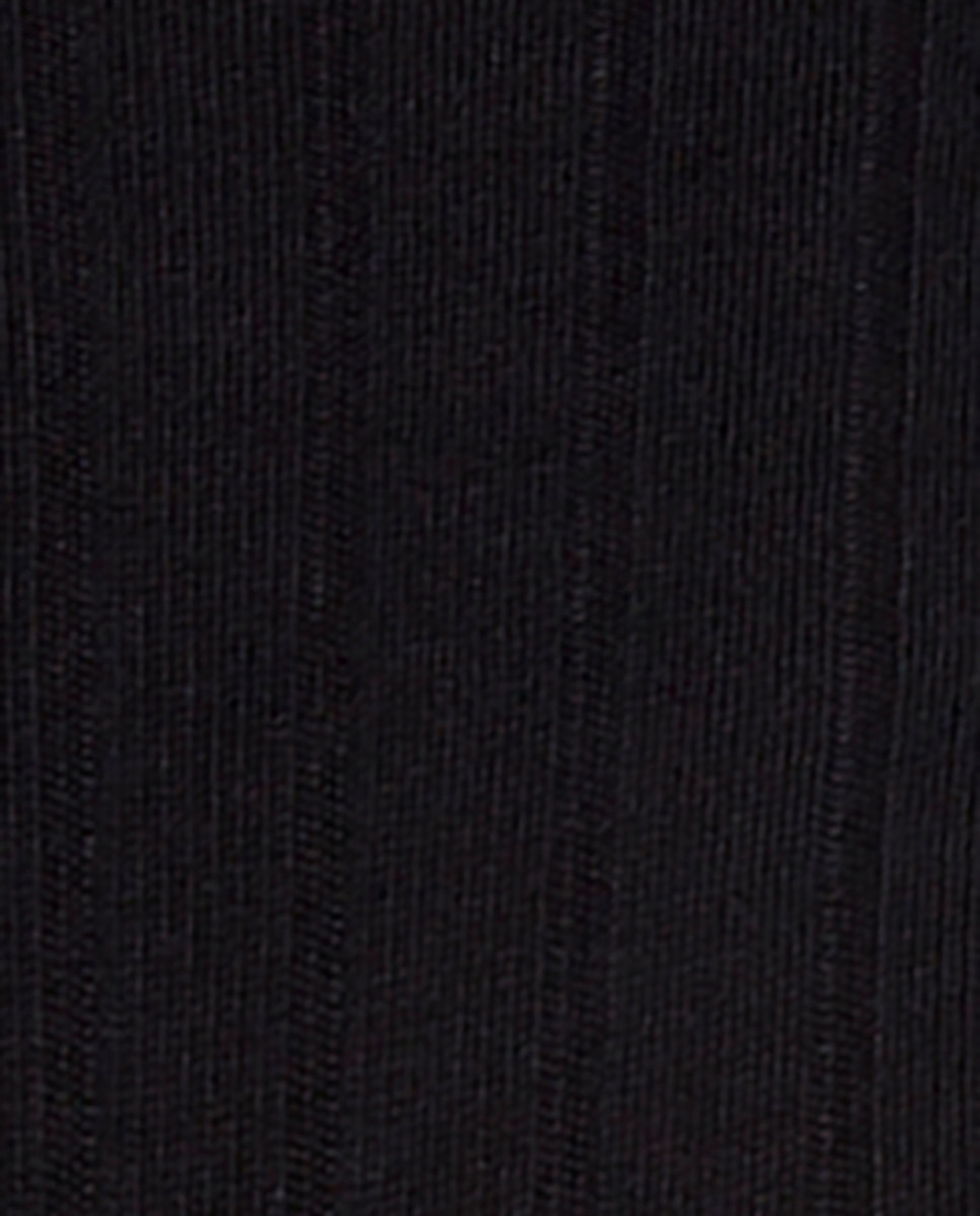 Pack de 2 pares de calcetines cortos de bambú de hombre en canalé. puño antipresión - Negro Negro-2