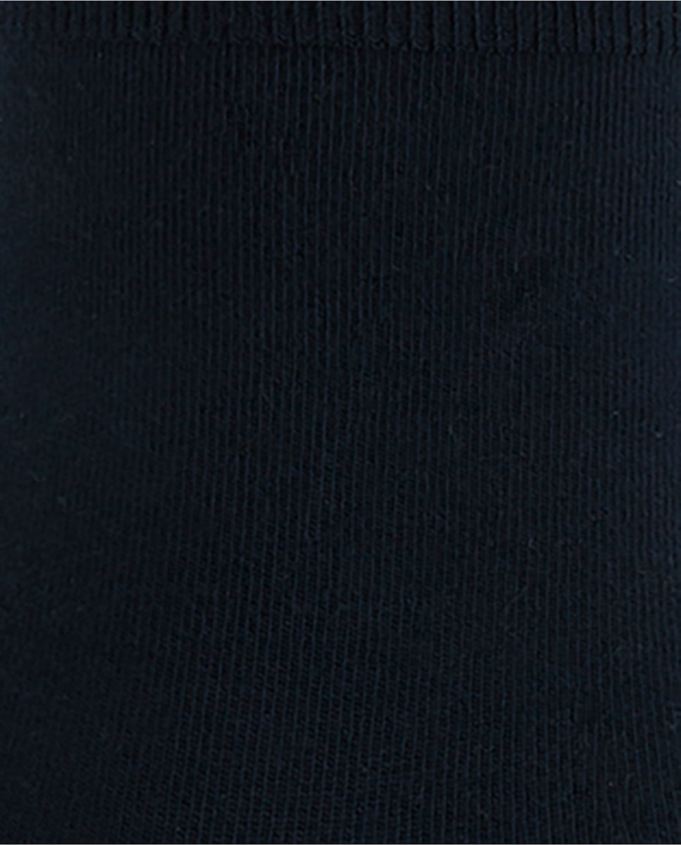 Pack de 2 pares de calcetines de mujer de modal tobilleros lisos - Punto Blanco - Azul marino Azul marino-2