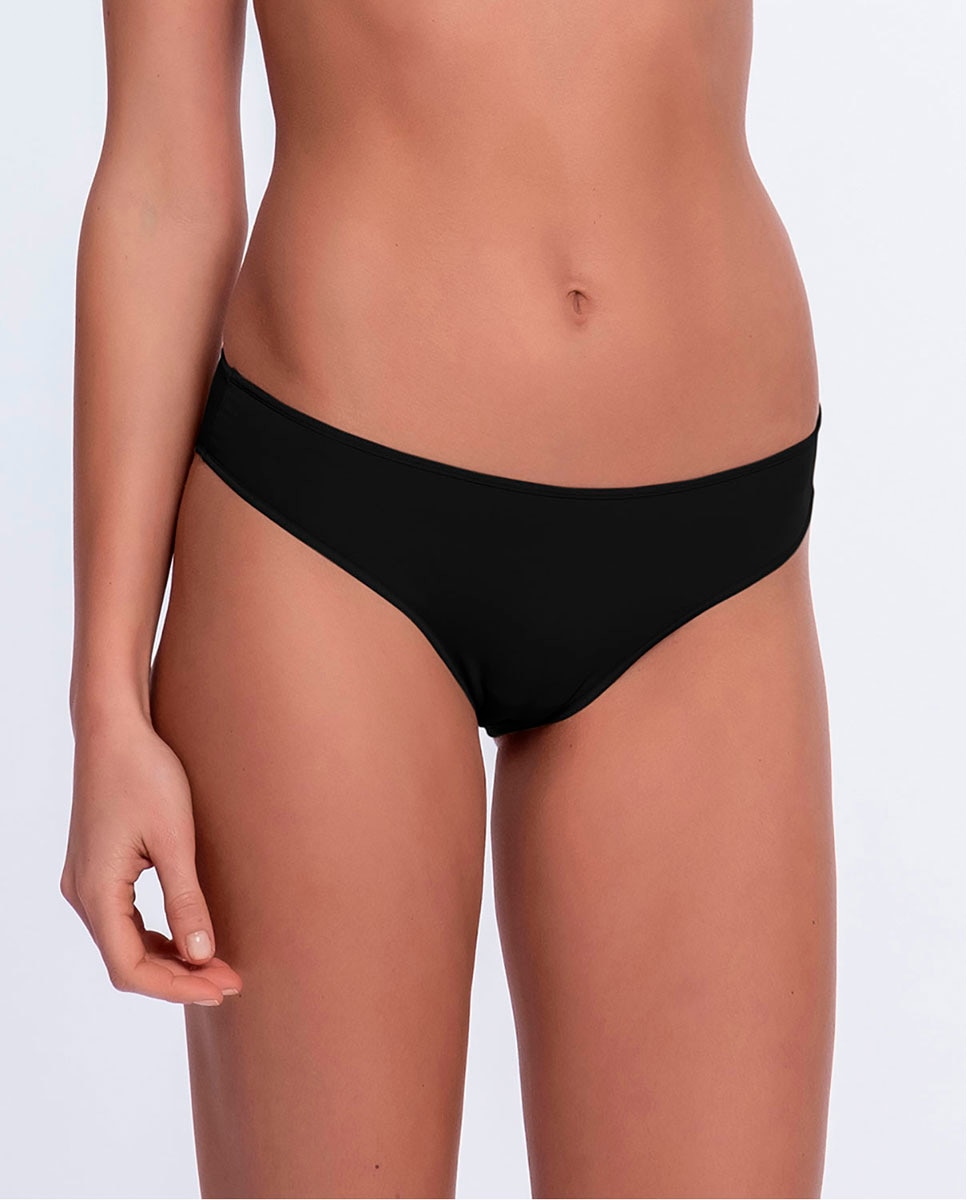 Pack de 3 bragas de microfibra lisa - Punto Blanco - Negro Negro-1