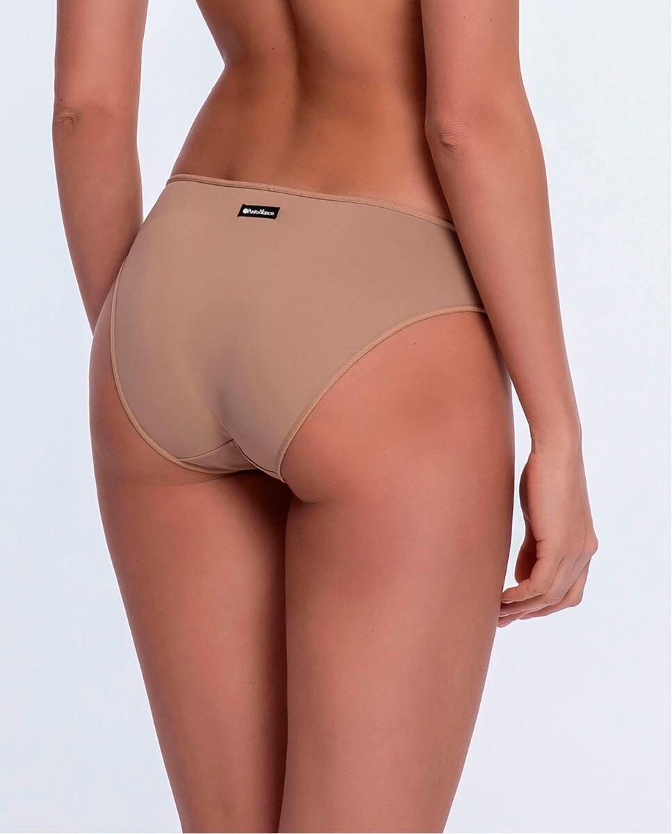 Pack de 3 bragas de microfibra lisa - Punto Blanco - Beige Beige-2