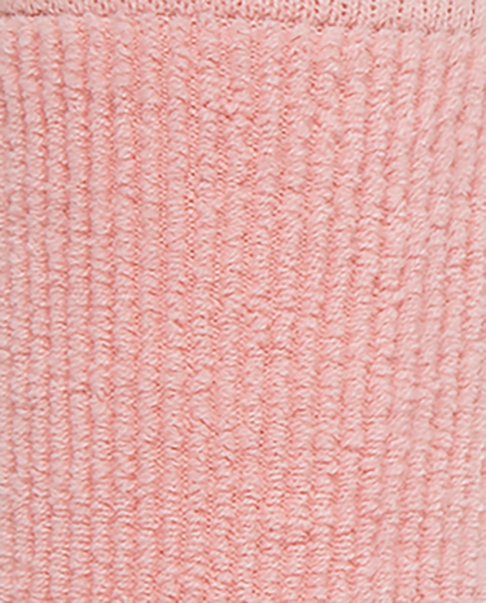 Pack de 2 pares de calcetines de mujer de orlón con rizo exterior - Punto Blanco - Rosa claro Rosa claro-2