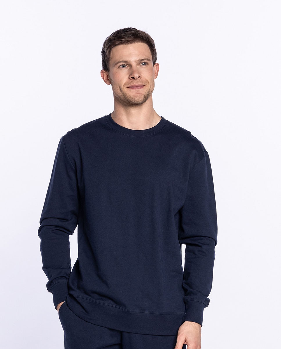 Imagen 0 de Sudadera de hombre de punto Azul