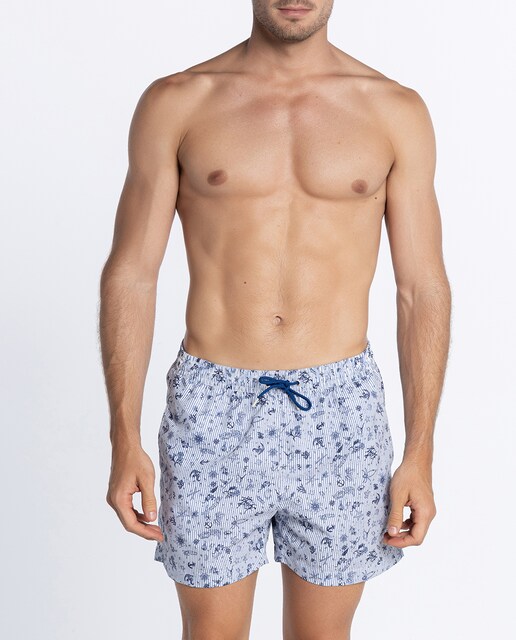 Imagen 0 de Bañador bermuda de hombre en color azul