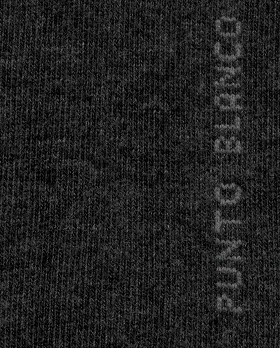Pack de 2 pares de calcetines de mujer de algodón orgánico lisos con puño roulé - Punto Blanco - Gris oscuro Gris oscuro-2