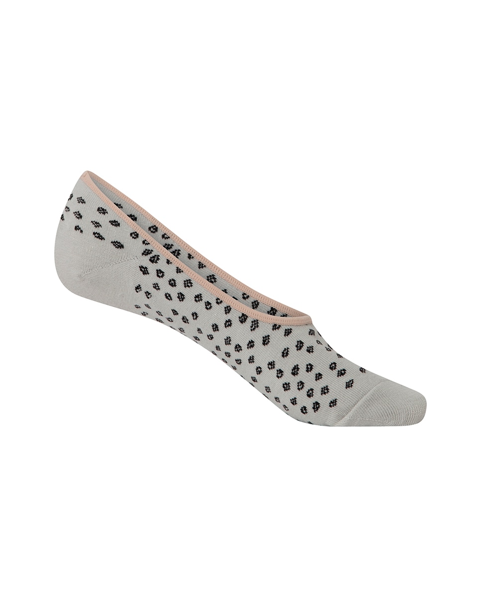 Pack de 2 pares de pinkies de mujer de algodón - Punto Blanco - fantasía - Azul Azul-3