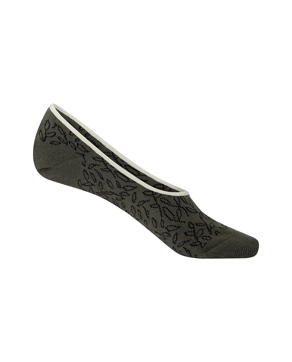 Pack de 2 pares de pinkies de mujer de algodón - Punto Blanco - fantasía - Beige / Blanco Beige / Blanco-3