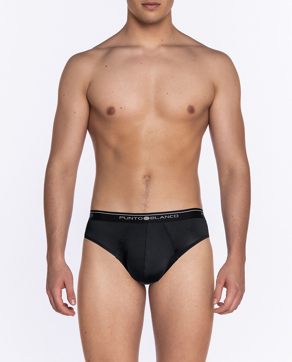 Pack de slips de hombre en color negro · Punto Blanco · El Corte