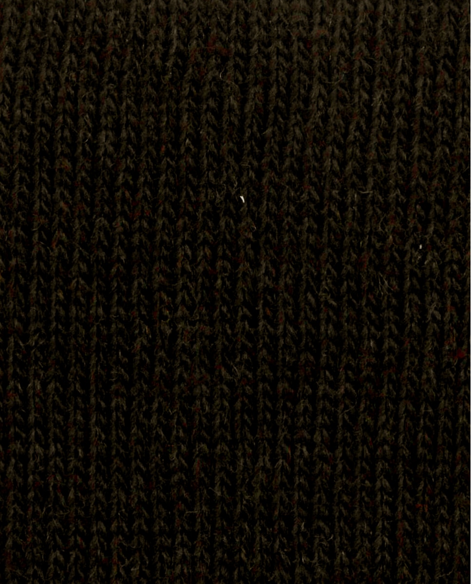 Calcetines de hombre de cashmere lana en color - Punto Blanco - Marrón Marrón-2