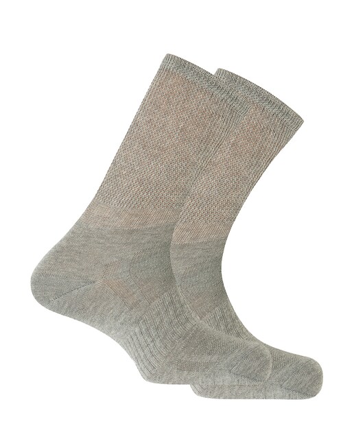 Imagen 0 de Pack de 2 pares de calcetines de hombre de algodón deportivos en color gris