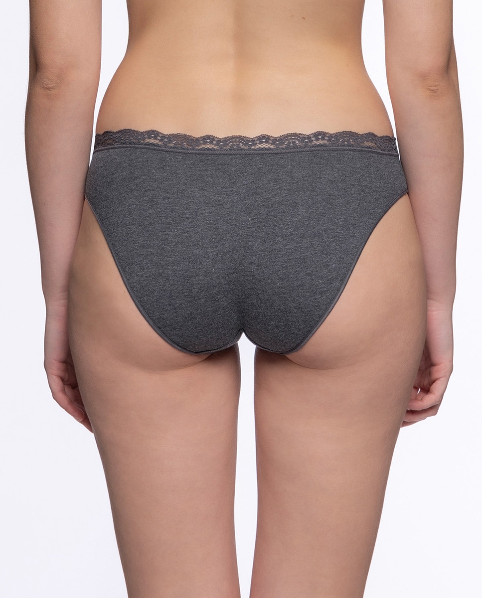 Pack de 3 bragas de algodón elástico estampadas - Punto Blanco - Multicolor Multicolor-2