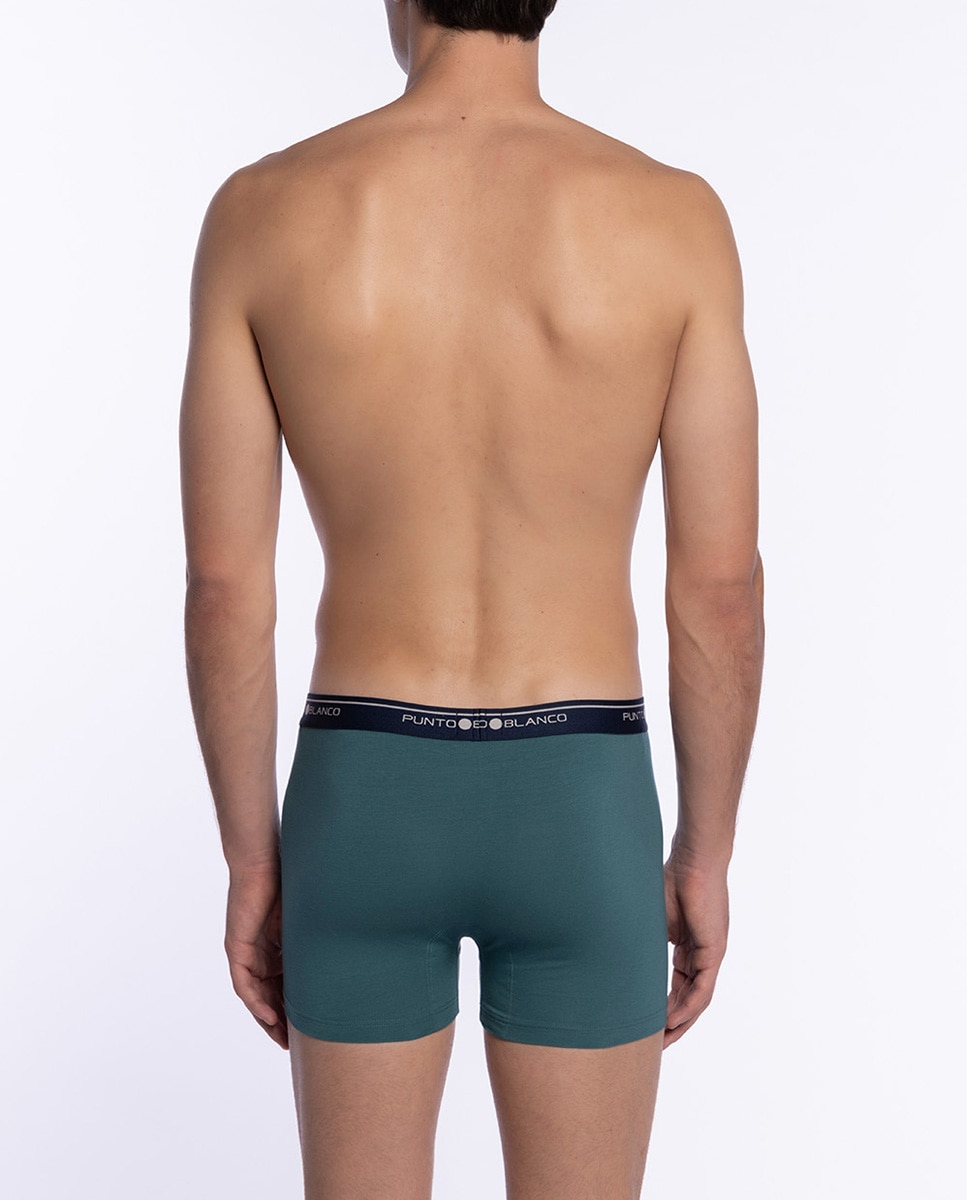 Imagen 4 de Pack 3 boxérs de hombre de punto - Punto Blanco - Gris Gris