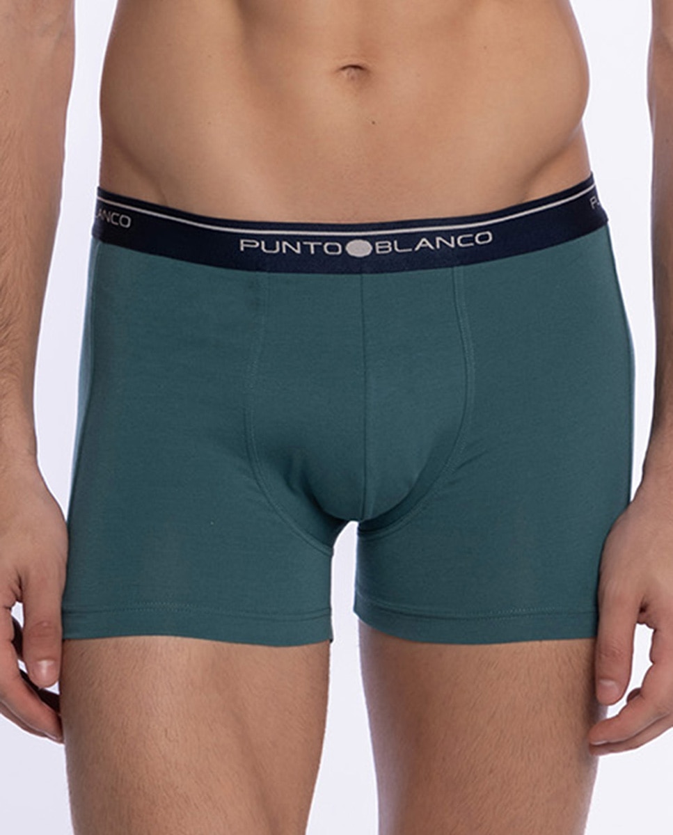 Imagen 5 de Pack 3 boxérs de hombre de punto - Punto Blanco - Verde Verde