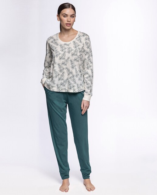 Imagen 0 de Pijama de mujer de bambú y algodón largo