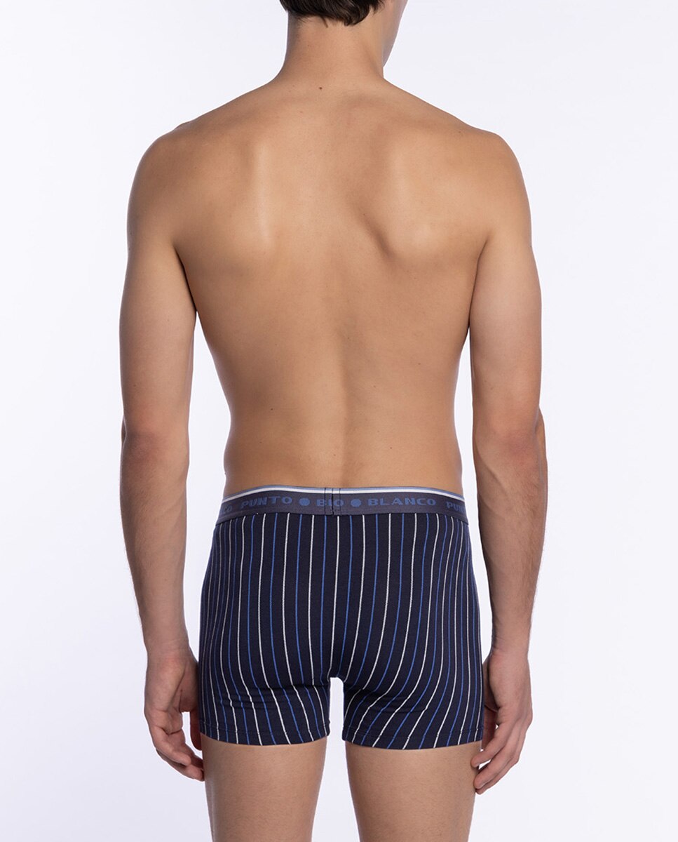 Pack de 2 boxérs de hombre de punto - Punto Blanco - Navy Navy-3