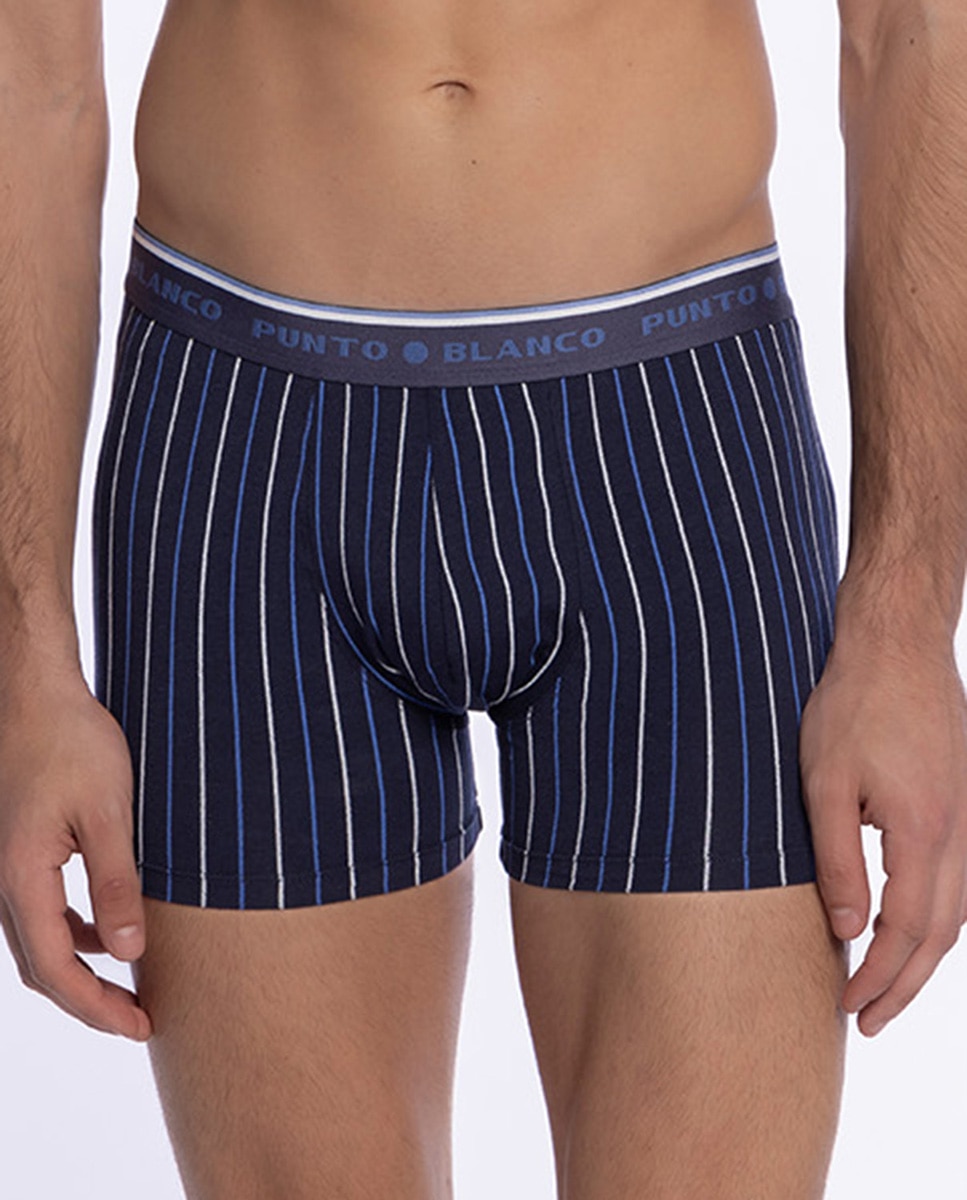 Pack de 2 boxérs de hombre de punto - Punto Blanco - Navy Navy-4
