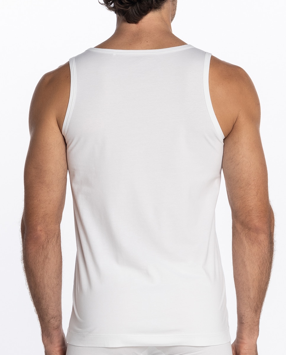 Camiseta de hombre de tirantes - Punto Blanco - Blanco Blanco-2