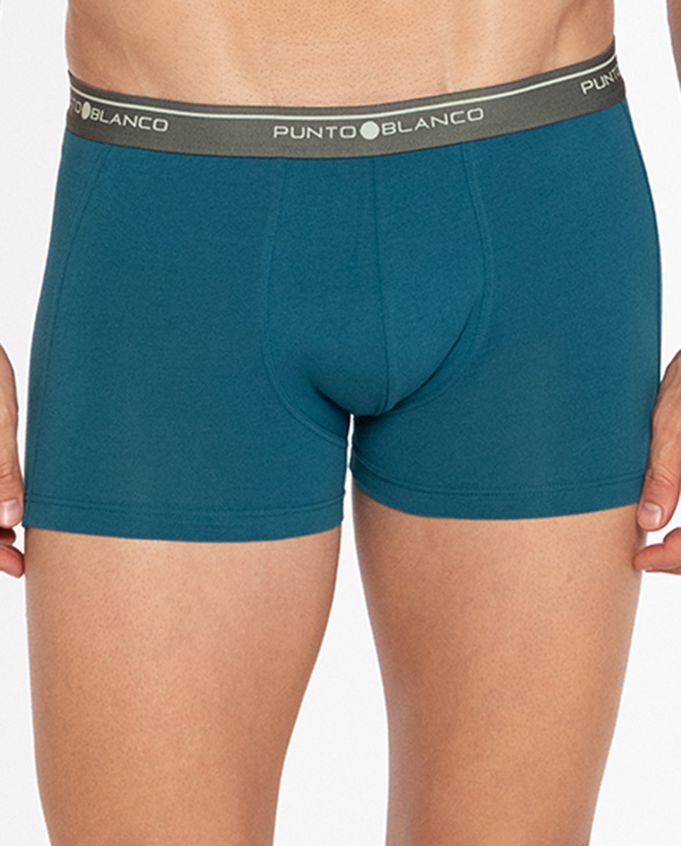 Imagen 5 de Ropa interior de hombre. Pack de 3 bóxers de algodón peinado: 93% y elastano:7%. Costuras interiores planas - Punto Blanco - Multicolor Multicolor