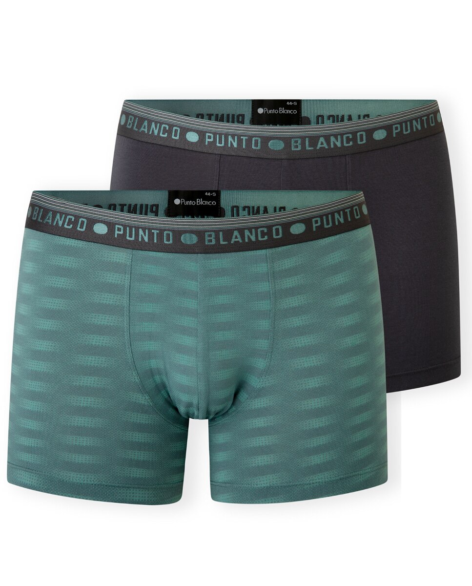 Pack de 2 boxérs de hombre de punto - Punto Blanco - Multicolor Multicolor-5