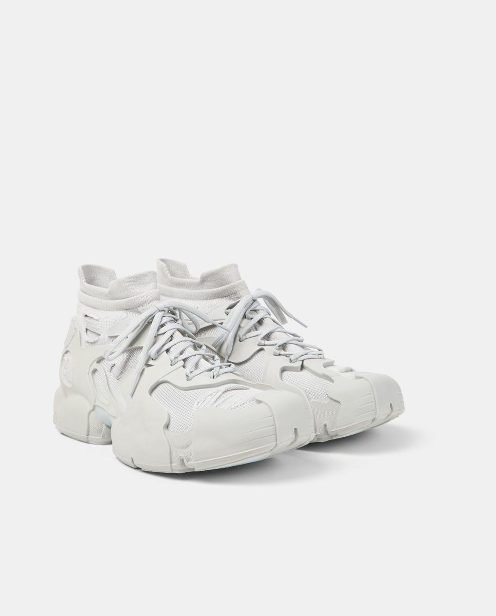 Zapatillas deportivas de hombre tossu lisas con calcetín interior - camperlab - Gris Gris-4