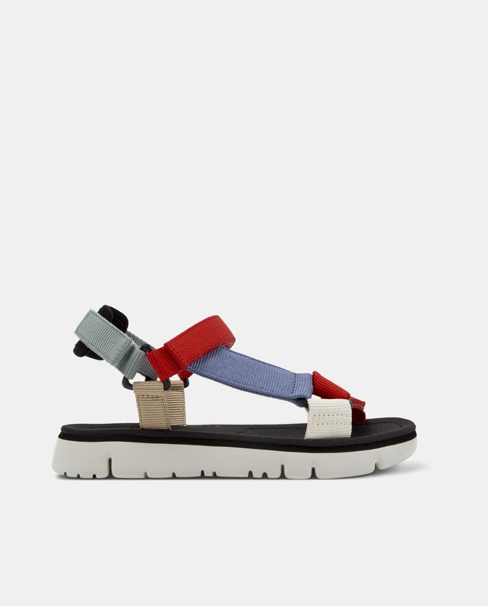 Sandalias planas de mujer Oruga con cierre adherente · Camper · El