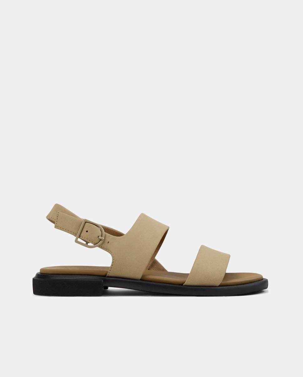 Camper - Sandalias planas de mujer Edy con hebilla.