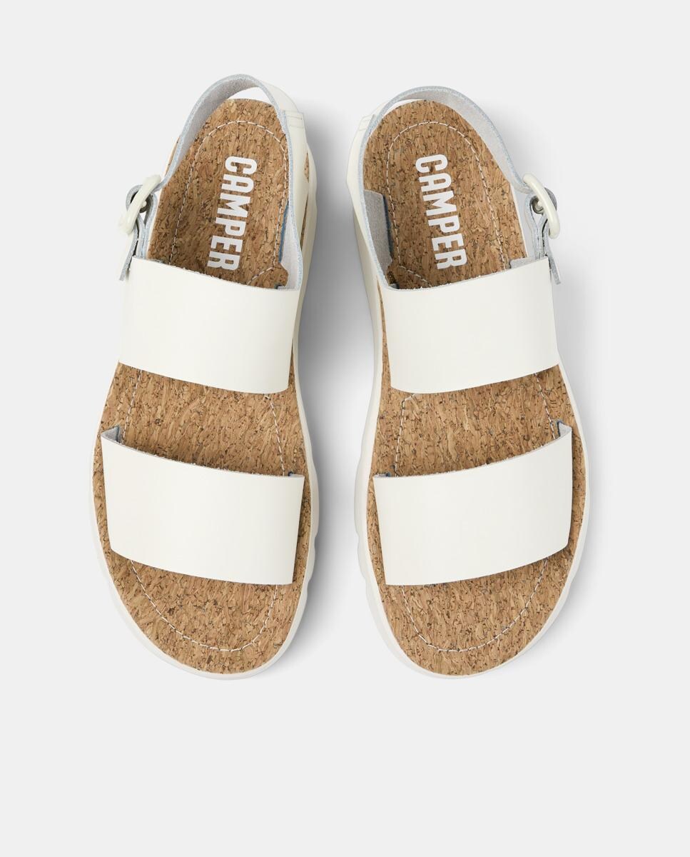 Sandalias planas de mujer Oruga de piel · Camper · El Corte Inglés