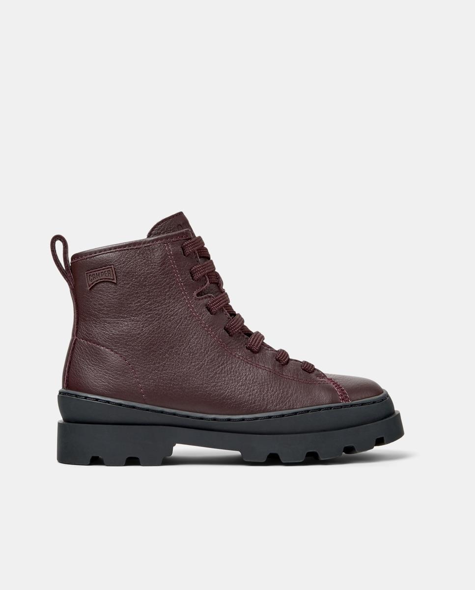 Botines de niño brutus twins de piel - Camper - Burdeos Burdeos-1
