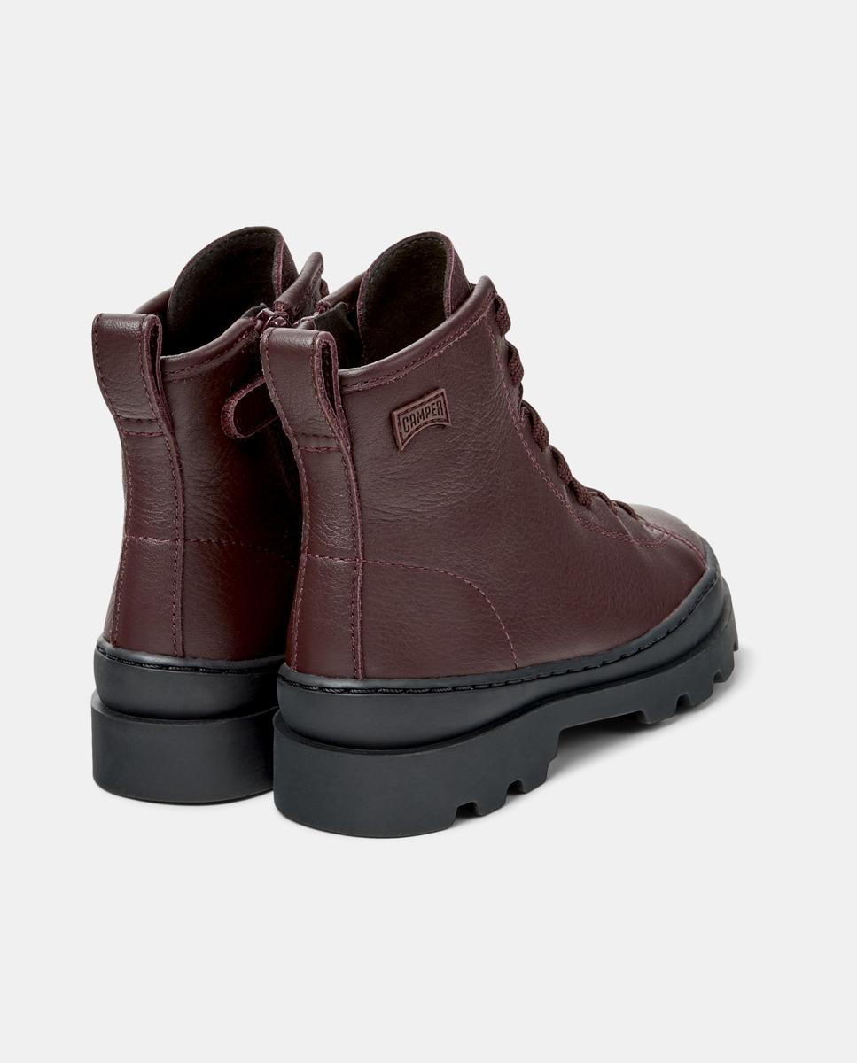 Botines de niño brutus twins de piel - Camper - Burdeos Burdeos-3