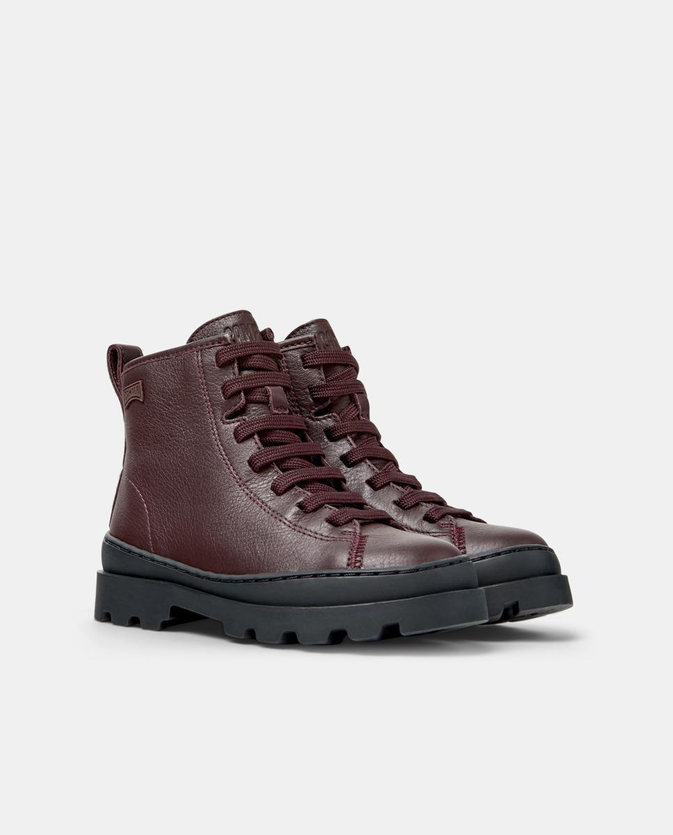 Botines de niño brutus twins de piel - Camper - Burdeos Burdeos-6