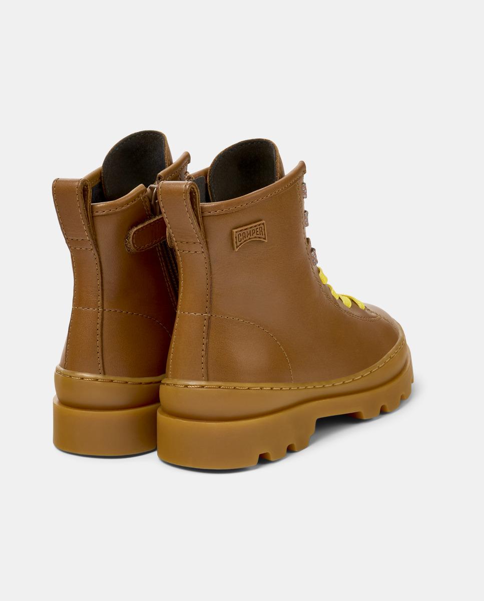 Botines de niño brutus twins de piel - Camper - Marrón Marrón-4