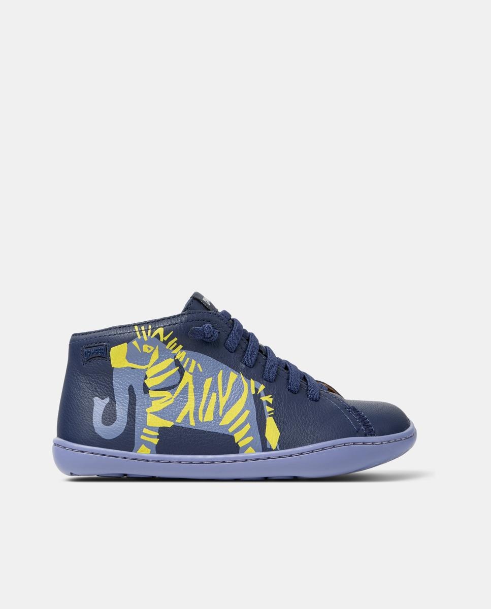 Zapatillas de piel de niño peu cami - Camper - Azul Azul-1