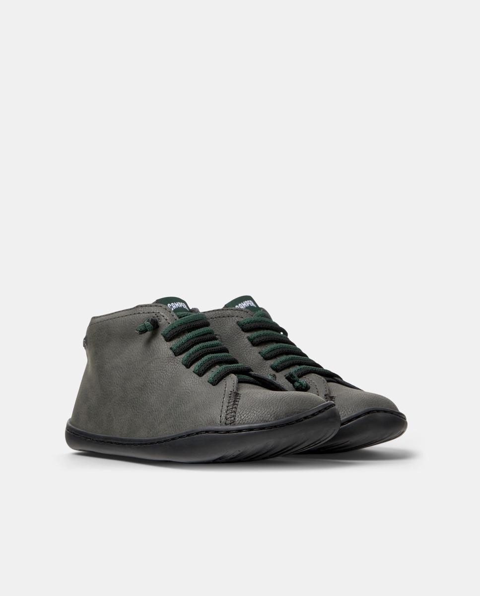 Zapatillas de piel de niño peu cami - Camper - Gris Gris-5